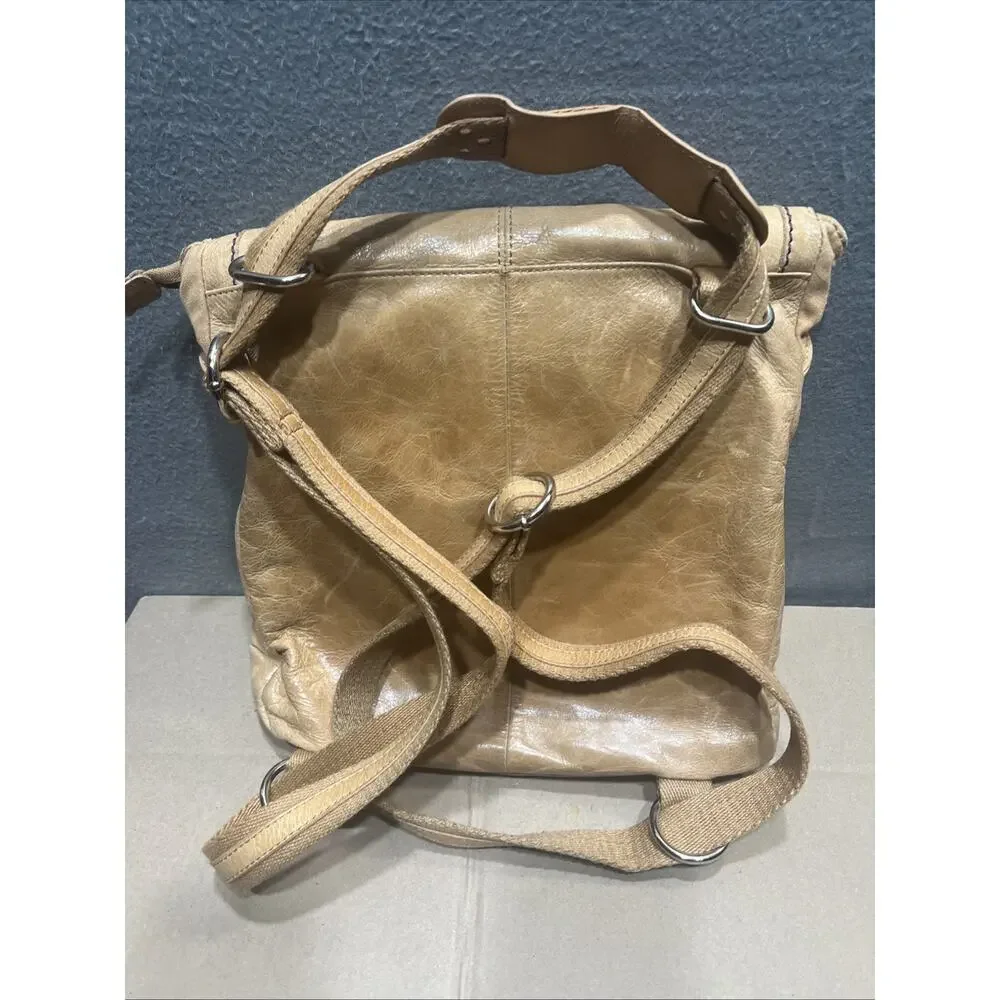 The Sak Ventura Leather Convertible Backpack Boho Messenger Shoulder Bag Flap